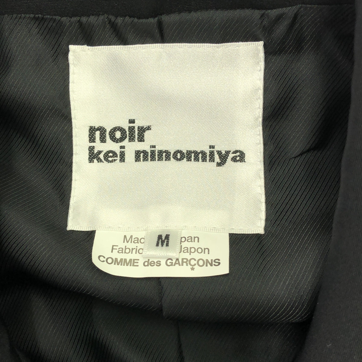 noir kei ninomiya / Noir Kei Ninomiya | 2019SS | 透視可切換騎士外套 | M | 黑色 | 女款