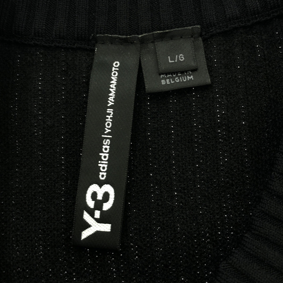 Y-3 / ワイスリー | U TECH KNIT CREW SWEATER リブニット | L | ブラック/ホワイト | メンズ