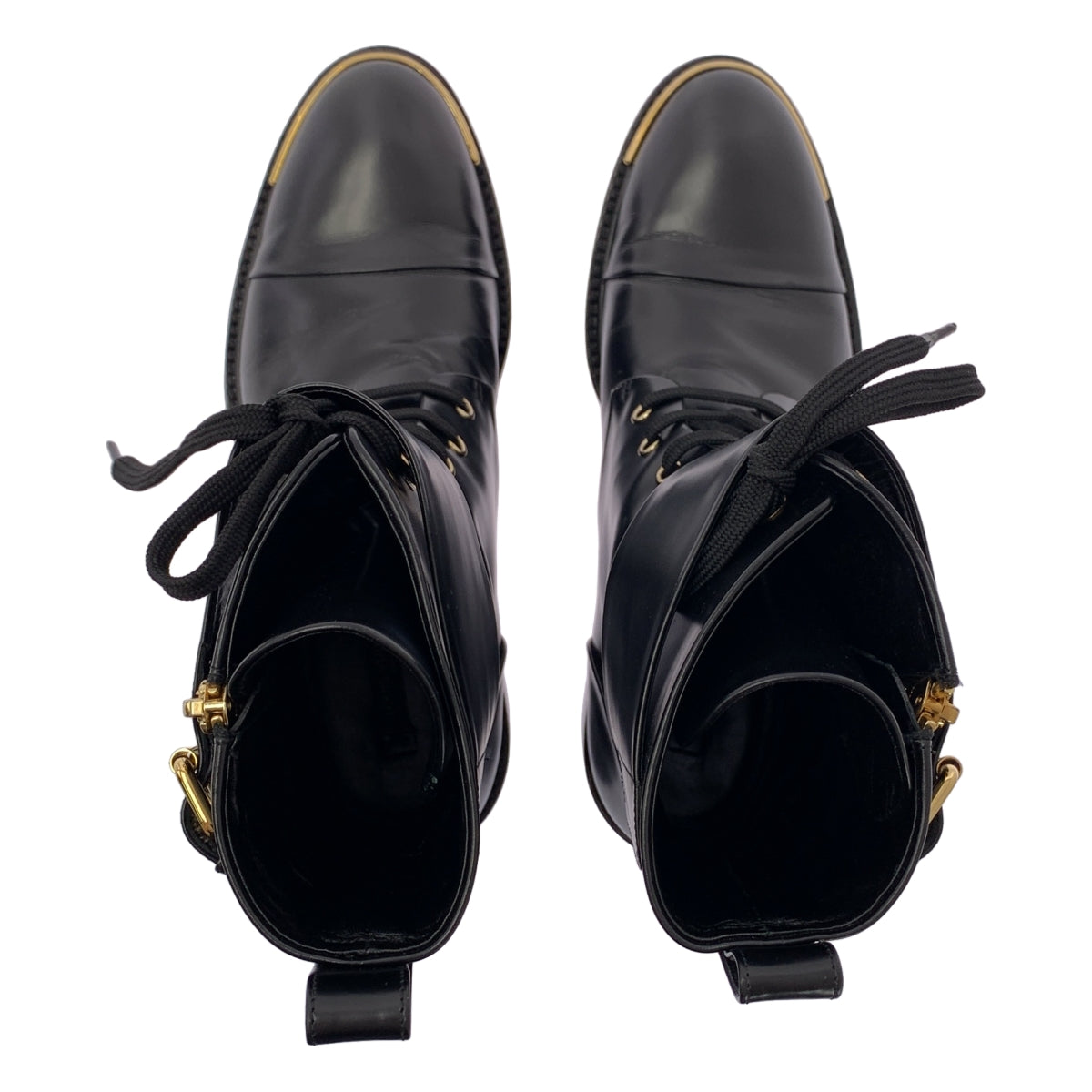 Louis Vuitton / ルイヴィトン | コードバン レースアップ レザー ブーツ | 37 | レディース