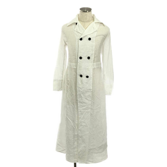 【미품】 JOHN ALEXANDER SKELTON / 존 알렉산더 스켈레톤 | cotton double shirt coat / 더블 셔츠 코트 | L | white | 남성