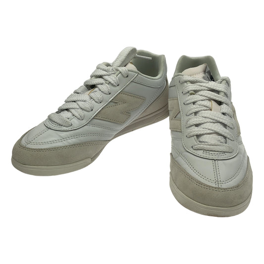 【美品】  JUNYA WATANABE COMME des GARCONS / ジュンヤワタナベ | × New Balance / ニューバランス URC42WW レザー ロゴ スニーカー | 24 | ホワイト | レディース