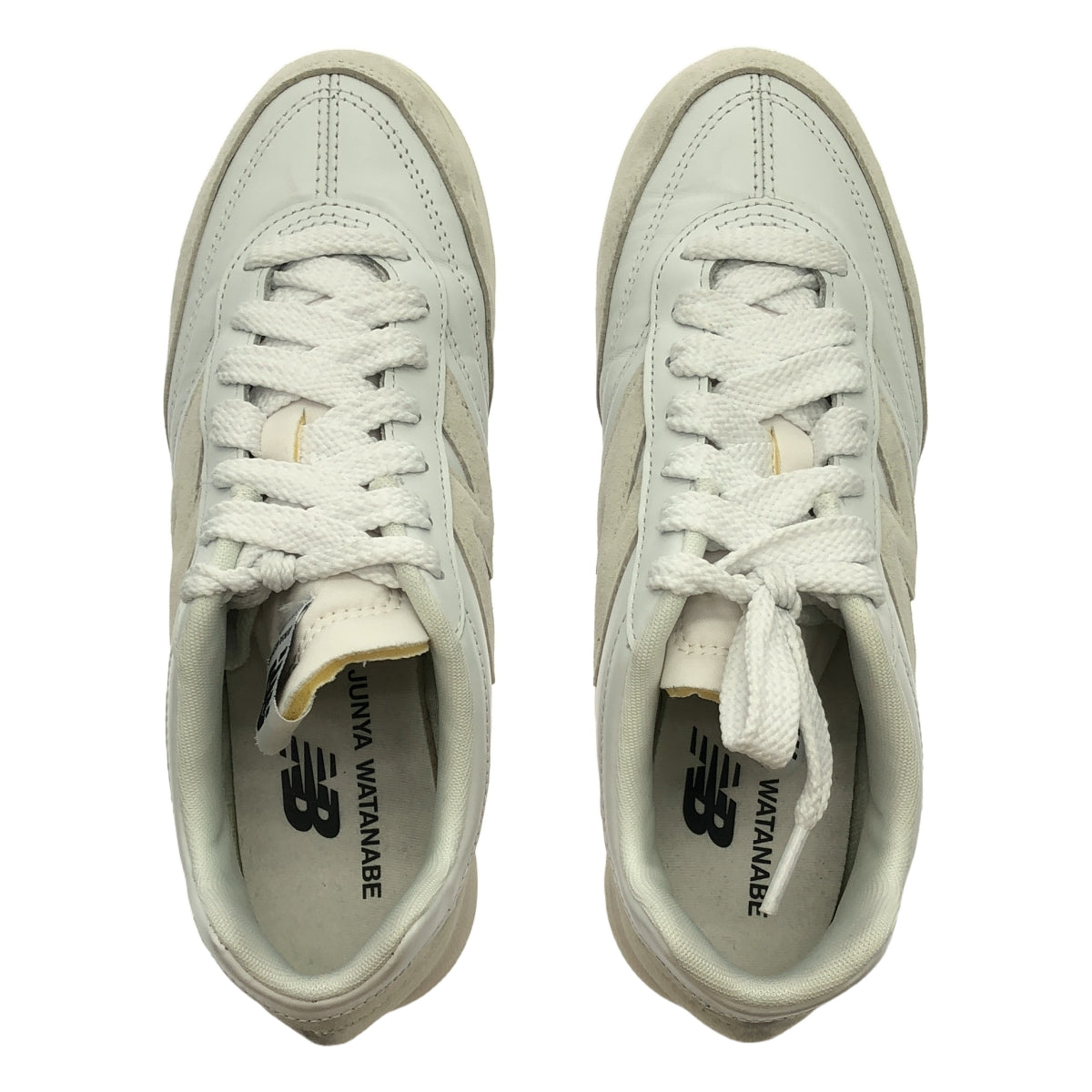【美品】  JUNYA WATANABE COMME des GARCONS / ジュンヤワタナベ | × New Balance / ニューバランス URC42WW レザー ロゴ スニーカー | 24 | ホワイト | レディース
