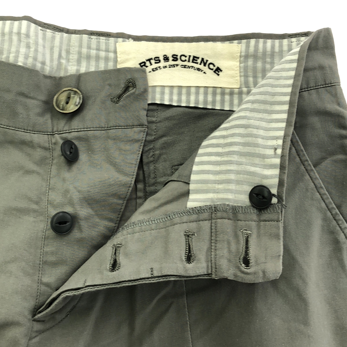 ARTS &amp; SCIENCE / 아트 &amp; 과학 | 코튼 테이퍼드 슬랙스 | 1 | 회색 | 여성