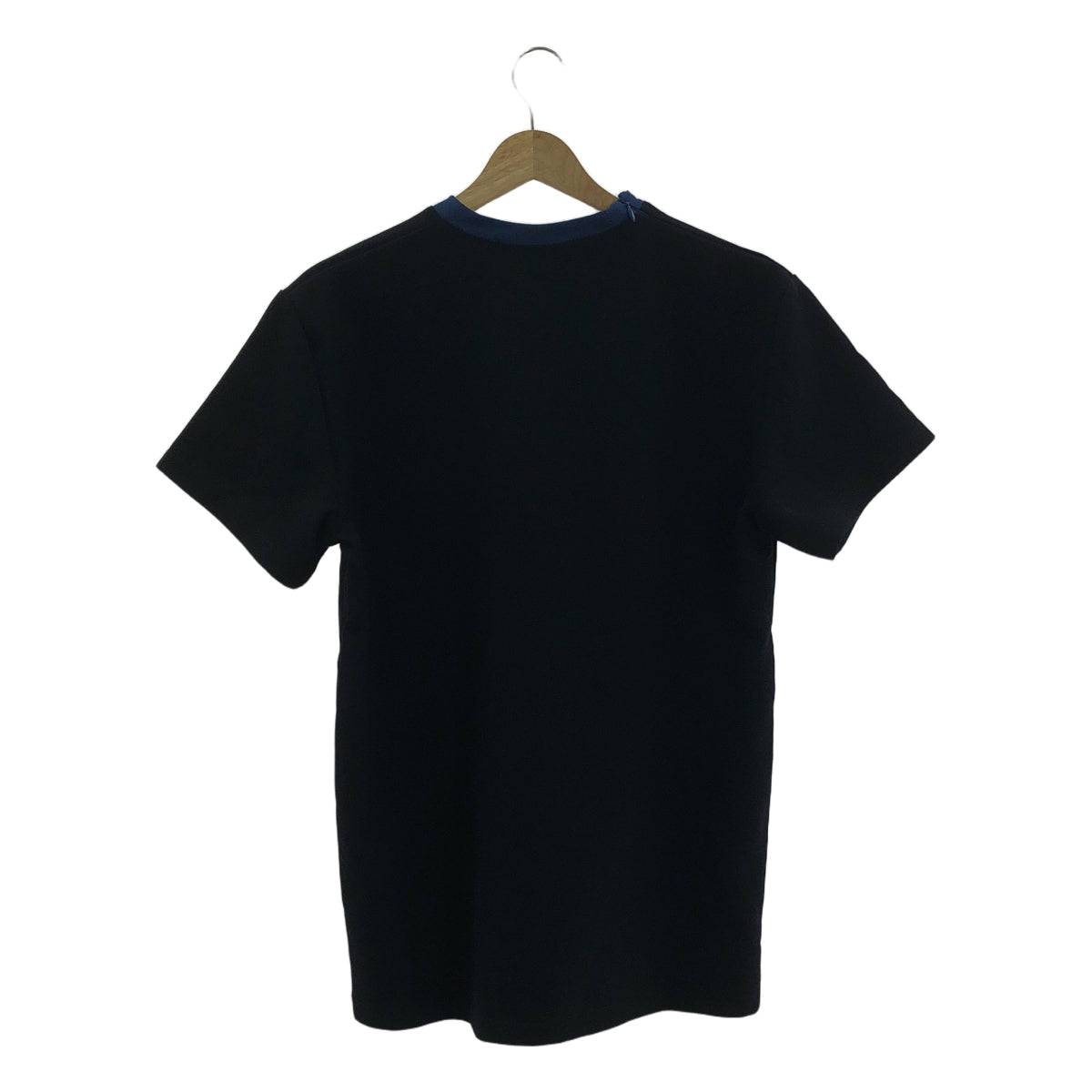 【美品】  None / | ANDREA INCONTRI / アンドレア・インコントリ ジップ ストレッチ Tシャツ カットソー | S | ブラック/ネイビー | メンズ