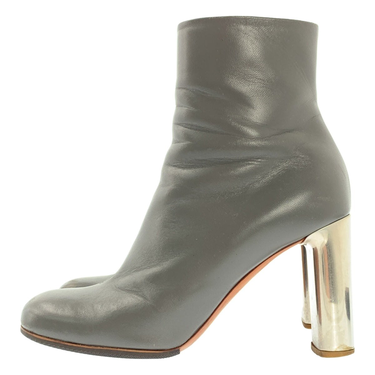 CELINE | Phoebe-era 皮革踝靴 | 37 碼 | 灰色 | 女款