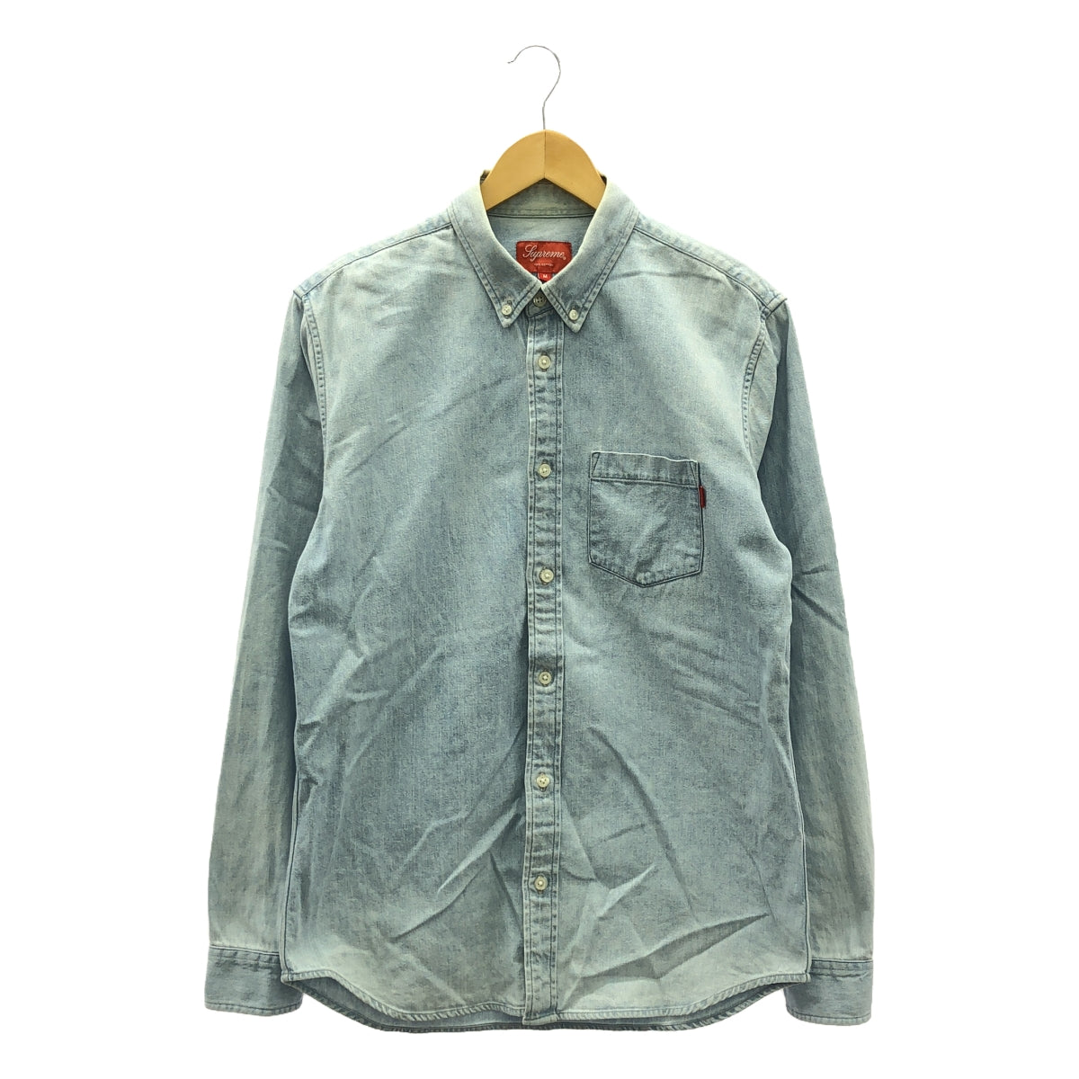 SUPREME / シュプリーム | 2014AW | Herringbone Denim Shirt ヘリンボーン デニムシャツ | M | インディゴ | メンズ