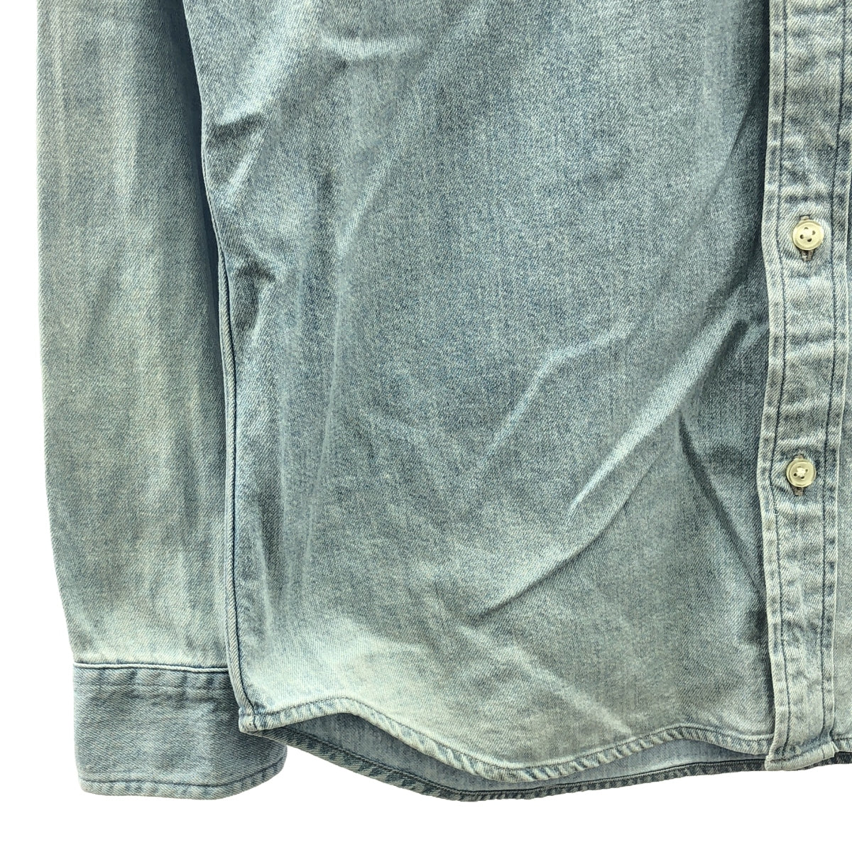 SUPREME | 2014AW | Herringbone Denim Shirt | M | Indigo | Men's