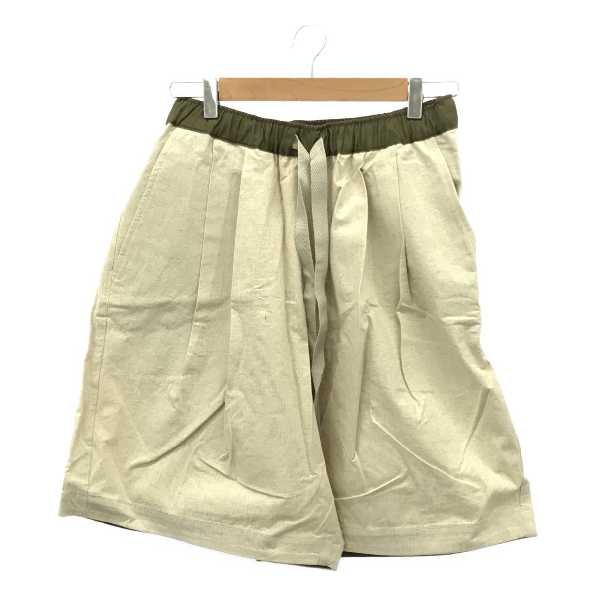 【新品】  prasthana / プラスターナ | 2 tuck baggy shorts / パンツ | M | キナリ | メンズ