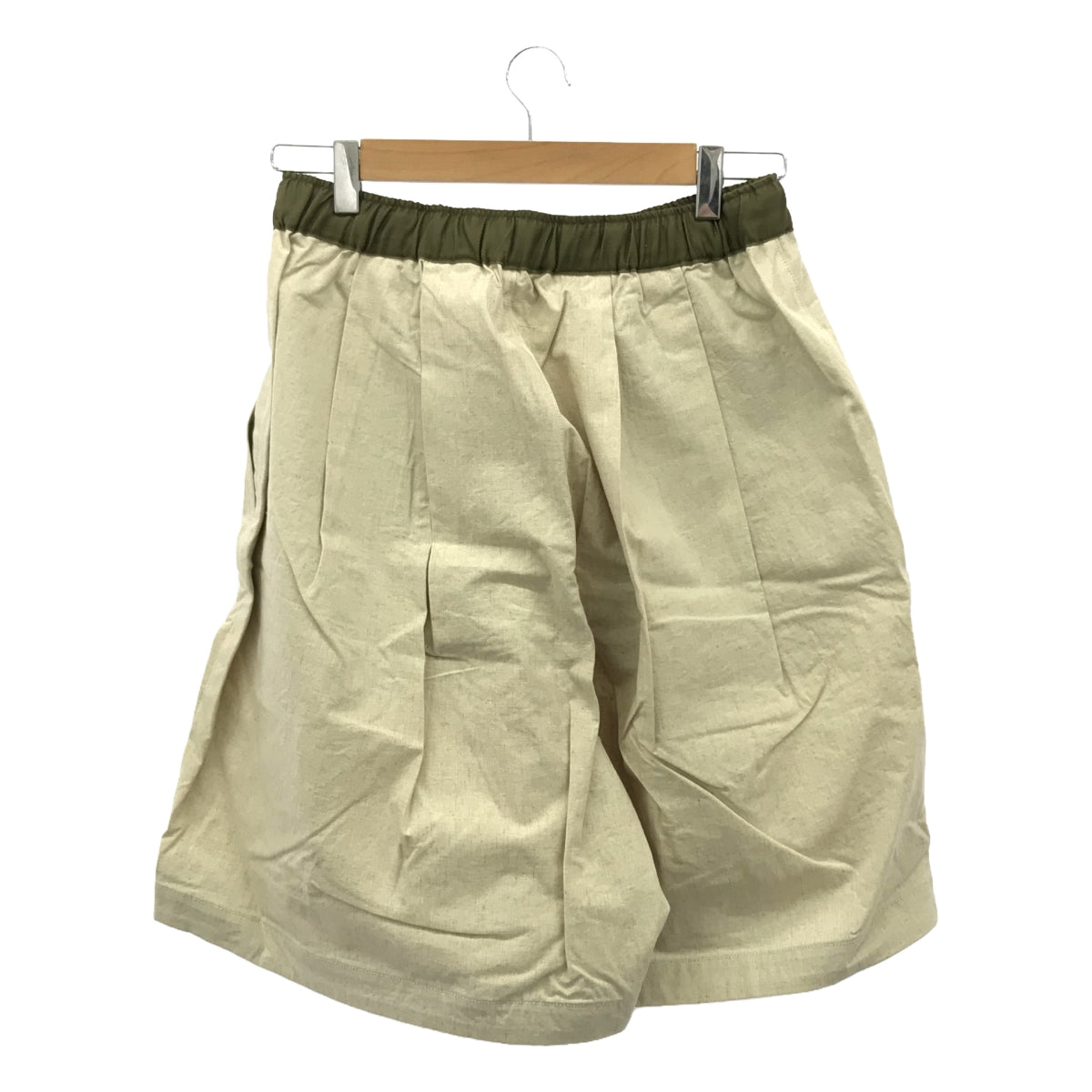 【新品】  prasthana / プラスターナ | 2 tuck baggy shorts / パンツ | M | キナリ | メンズ