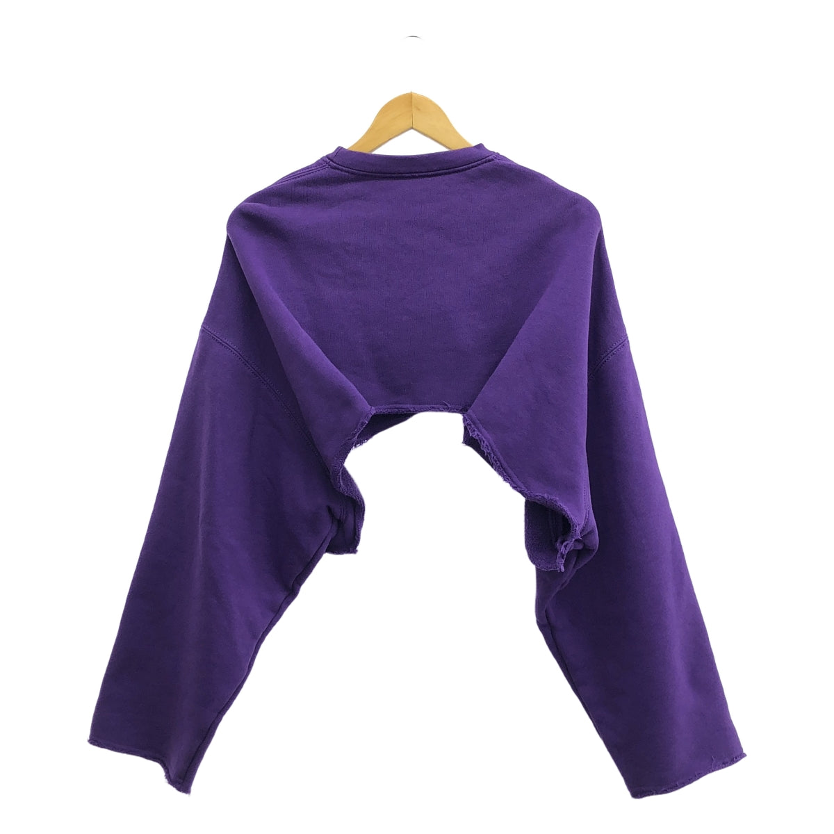 N°21 / ヌメロヴェントゥーノ | logo design short sweat ロゴプリントクロップドスウェット | S | パープル | レディース