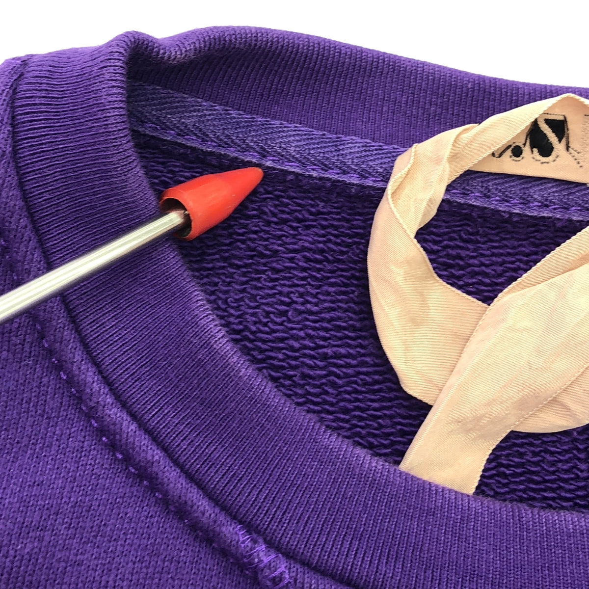 N°21 / ヌメロヴェントゥーノ | logo design short sweat ロゴプリントクロップドスウェット | S | パープル | レディース