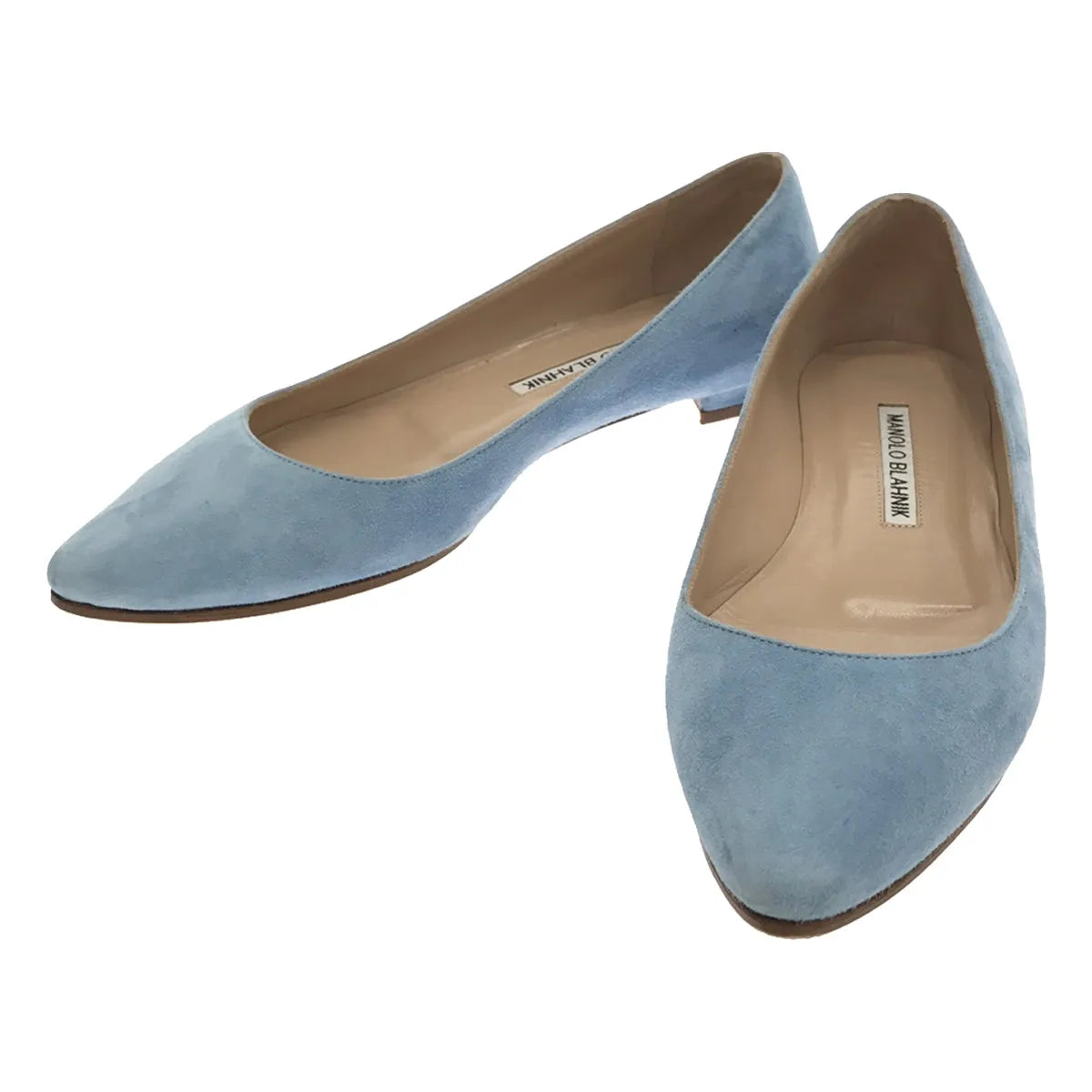 【美品】  MANOLO BLAHNIK / マノロブラニク | フラットパンプス | 35 | ブルー | レディース