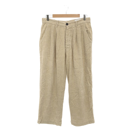 veritecoeur / Veritecoeur | et ses COPAINS Cotton Linen Pile Tuck Tapered Pants | 2 | Beige | Women's