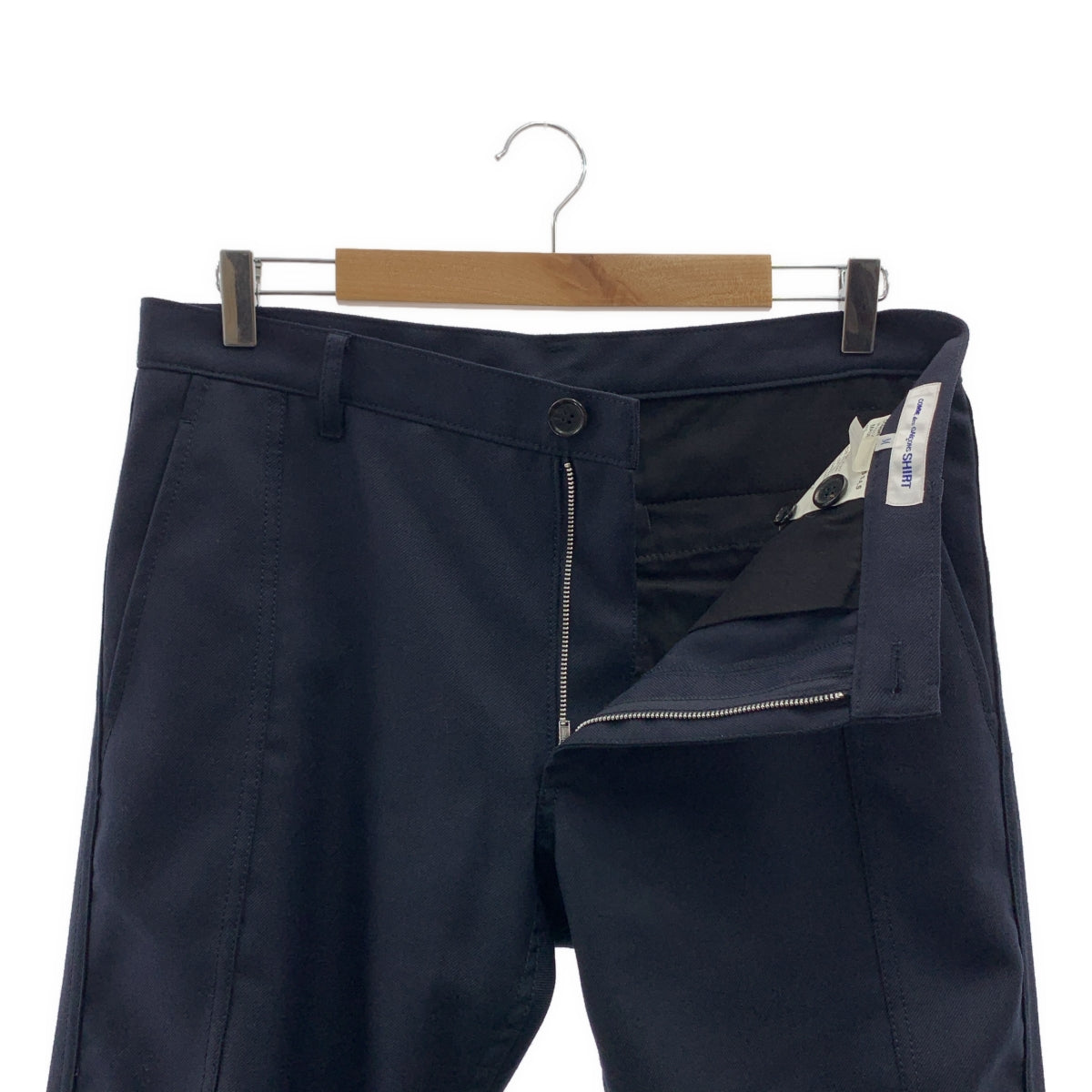 COMME des GARÇONS 襯衫 | 2015 秋冬 | 聚酯羊毛錐形褲 | M 碼 | 海軍藍 | 男款