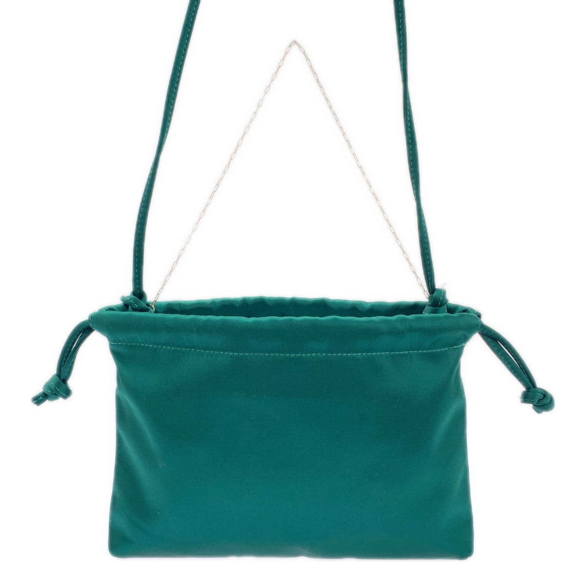 Deuxieme Classe / ドゥーズィエムクラス | CELERI SATIN mini サテン ミニ ショルダーバッグ | グリーン | レディース