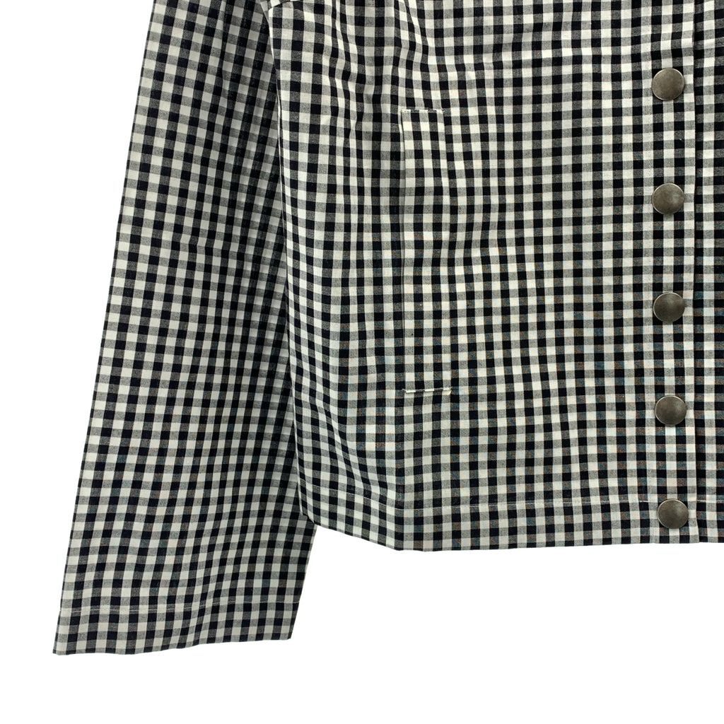 Agnes b. / 아니에스베이 | 깅엄 체크 코튼 긴팔 셔츠 가디건 | 38 | 여성