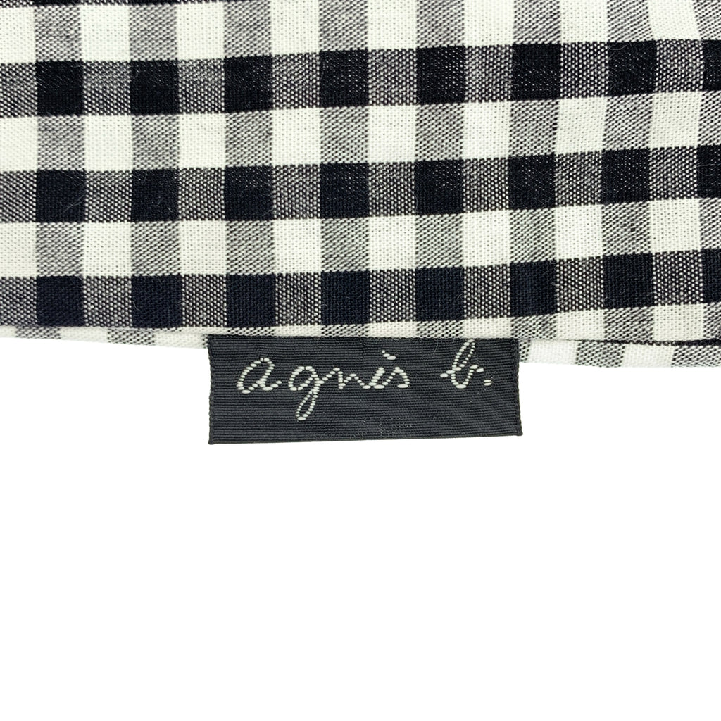 Agnes b. / 아니에스베이 | 깅엄 체크 코튼 긴팔 셔츠 가디건 | 38 | 여성