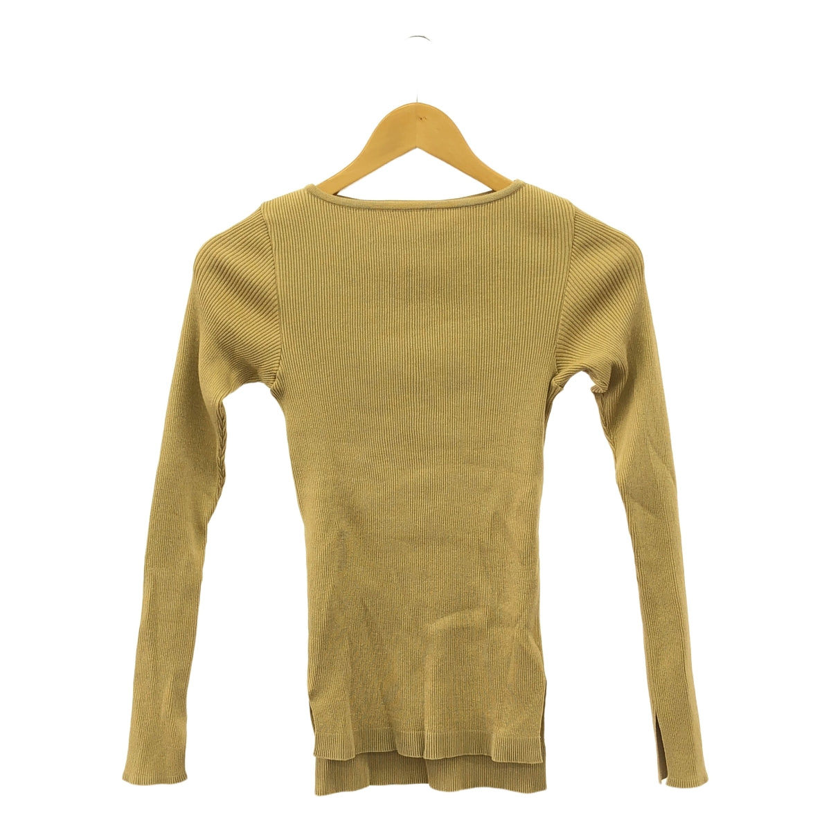【美品】  AURALEE / オーラリー | 2023AW | × Ron Herman / RIB BOAT NECK L/S TEE カットソー | 0 | ベージュ | レディース