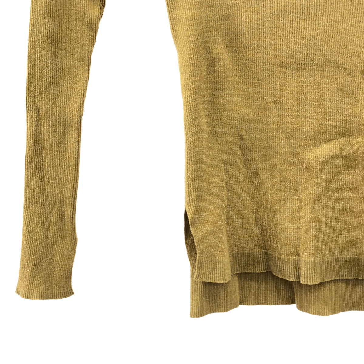 【美品】  AURALEE / オーラリー | 2023AW | × Ron Herman / RIB BOAT NECK L/S TEE カットソー | 0 | ベージュ | レディース