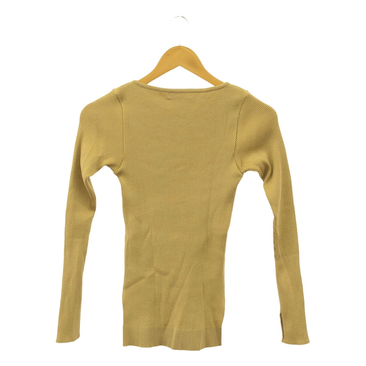【美品】  AURALEE / オーラリー | 2023AW | × Ron Herman / RIB BOAT NECK L/S TEE カットソー | 0 | ベージュ | レディース