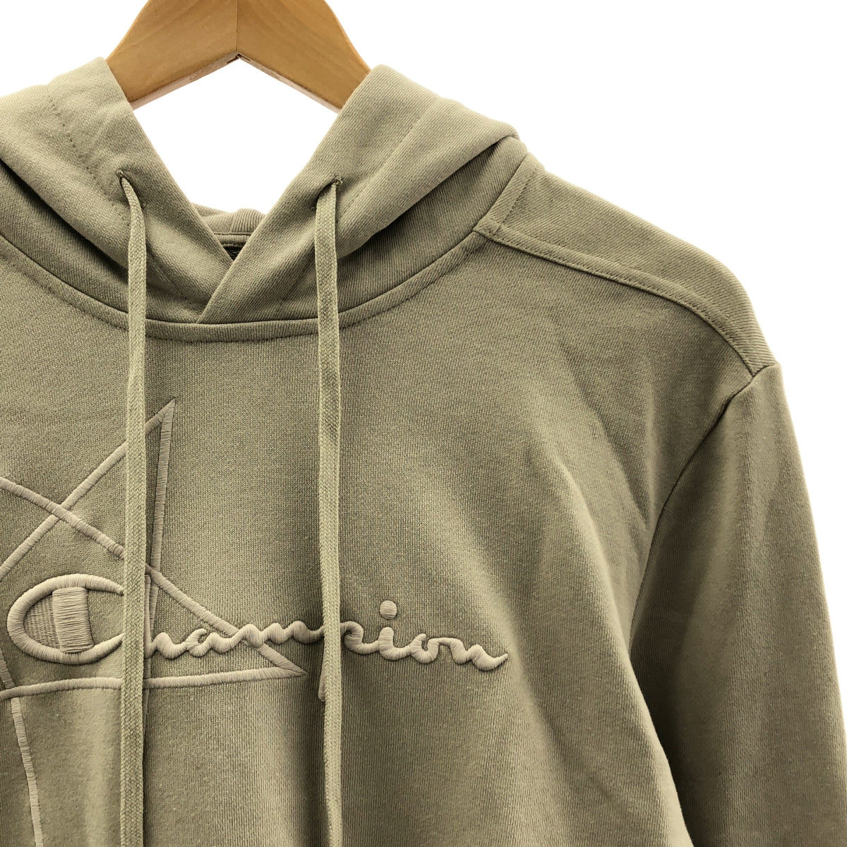 Rick Owens / リックオウエンス | Champion Logo Popover Hoody ロゴ プルオーバー フーディー | S | ベージュ | レディース