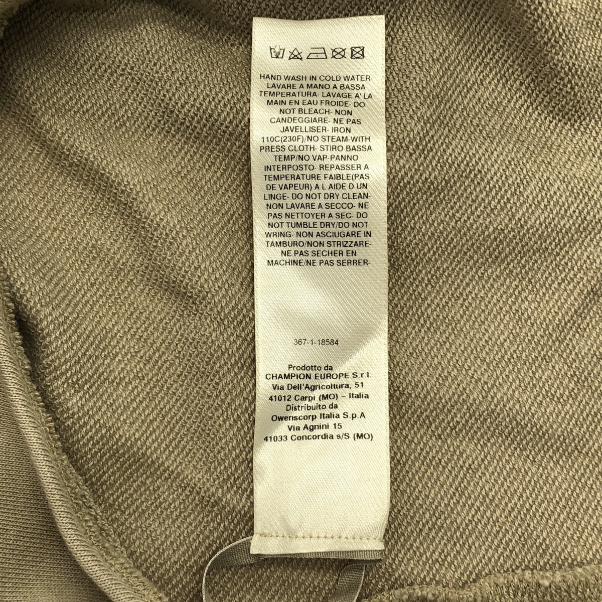 Rick Owens / リックオウエンス | Champion Logo Popover Hoody ロゴ プルオーバー フーディー | S | ベージュ | レディース