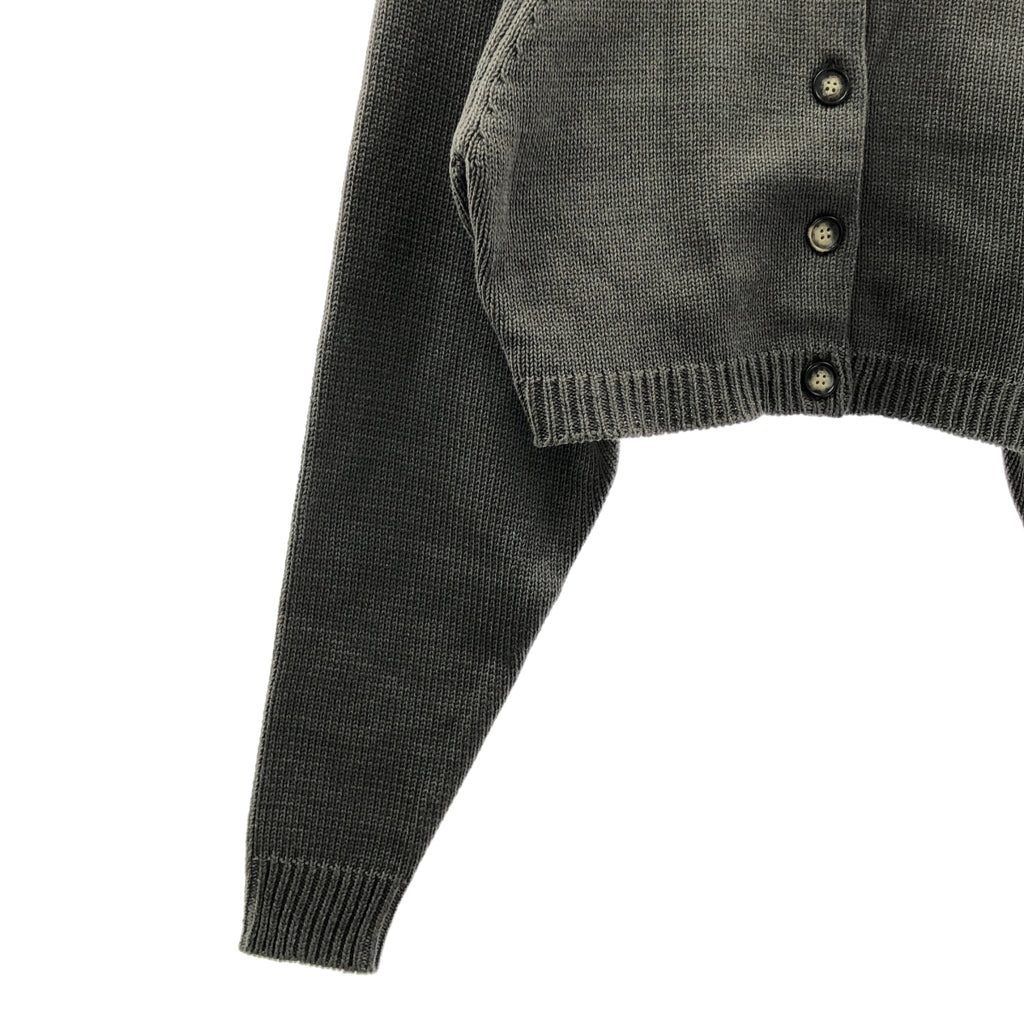 [狀況極佳] ETRO | 高領緊密針織開襟衫 | F碼 | 灰色 | 女款