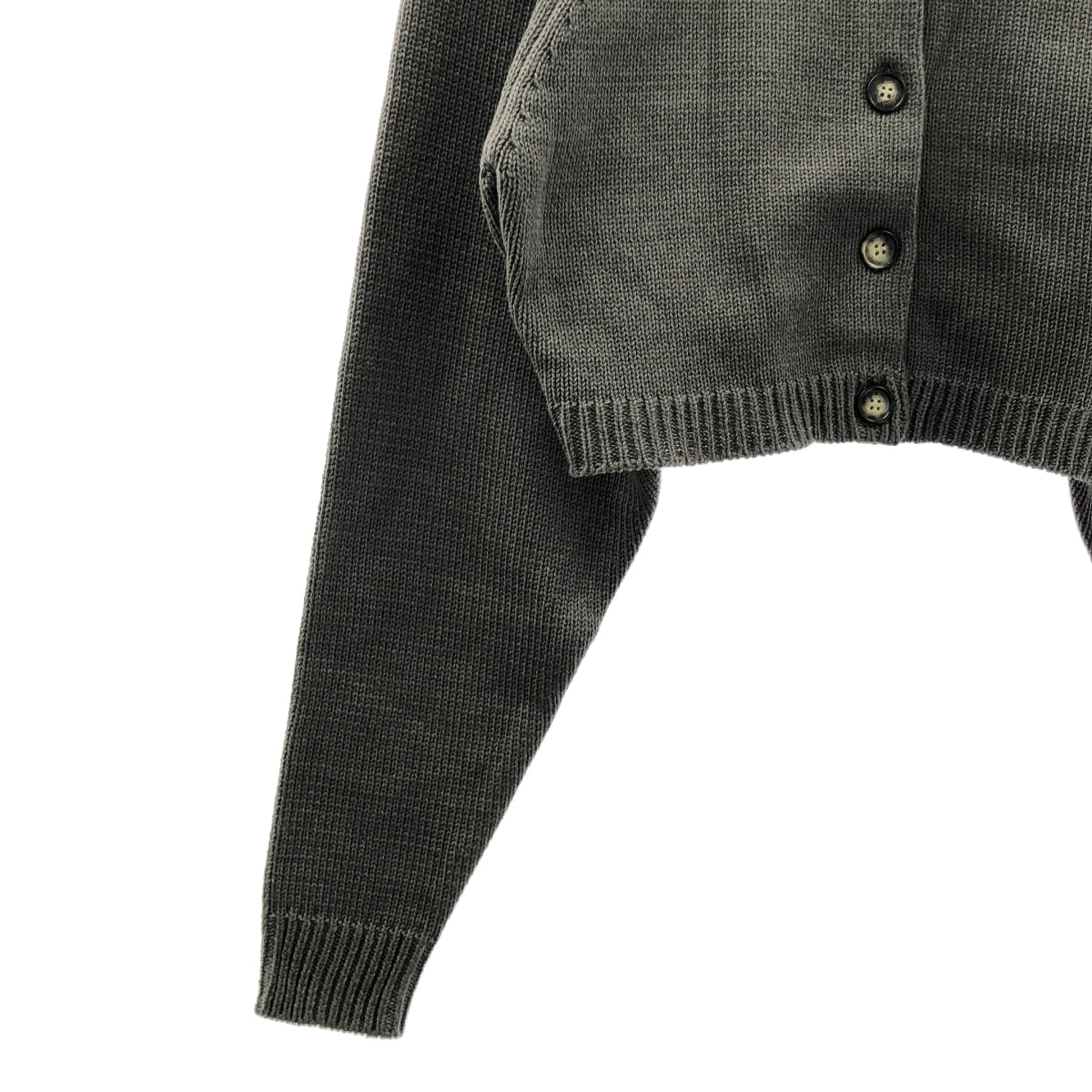 [狀況極佳] ETRO | 高領緊密針織開襟衫 | F碼 | 灰色 | 女款