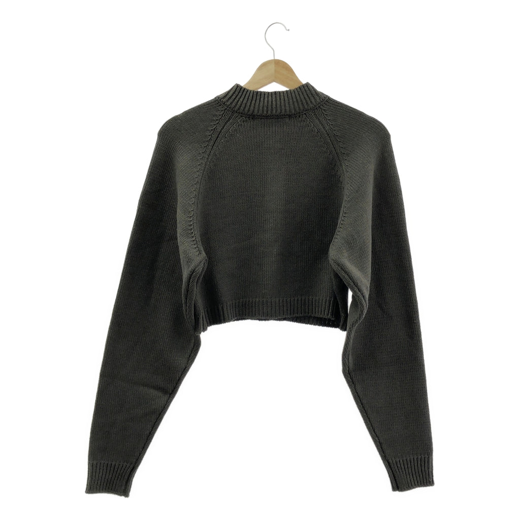 [狀況極佳] ETRO | 高領緊密針織開襟衫 | F碼 | 灰色 | 女款