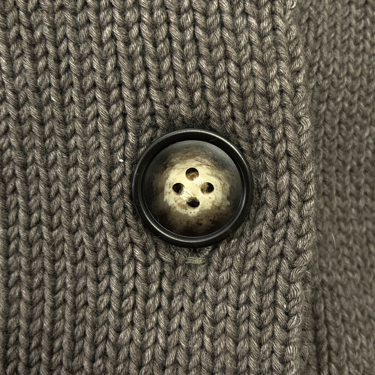 [狀況極佳] ETRO | 高領緊密針織開襟衫 | F碼 | 灰色 | 女款