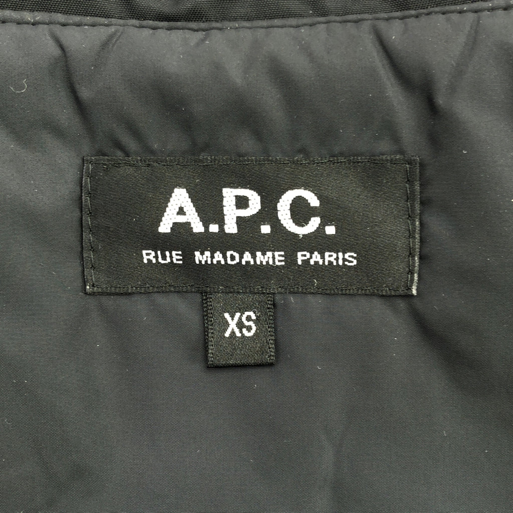 A.P.C. / 아페쎄 | 퀼팅 스탠드 칼라 코트 | XS | 블랙 | 남성