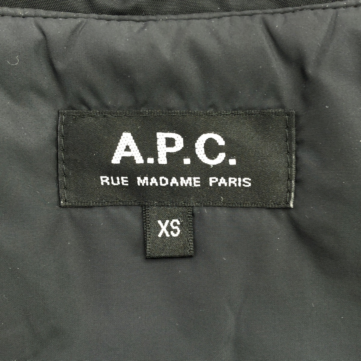 A.P.C. / 아페쎄 | 퀼팅 스탠드 칼라 코트 | XS | 블랙 | 남성