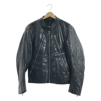Martin Margiela | 2008 秋冬 | 五拉鍊皮革騎士外套 | 尺寸 44 | 男款