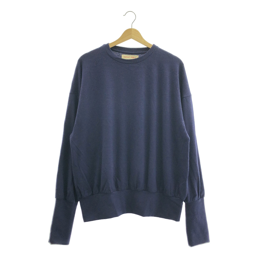 barbell object / バーベル オブジェクト | WOOL LS TOP | F | ネイビー | メンズ