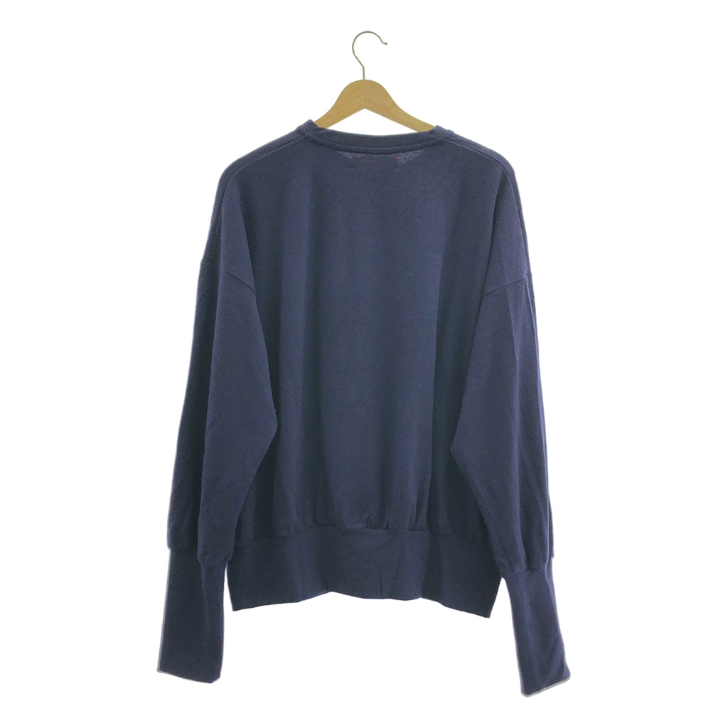 barbell object / バーベル オブジェクト | WOOL LS TOP | F | ネイビー | メンズ