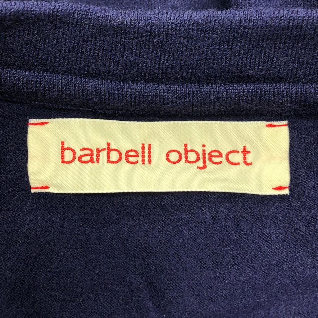 barbell object / バーベル オブジェクト | WOOL LS TOP | F | ネイビー | メンズ