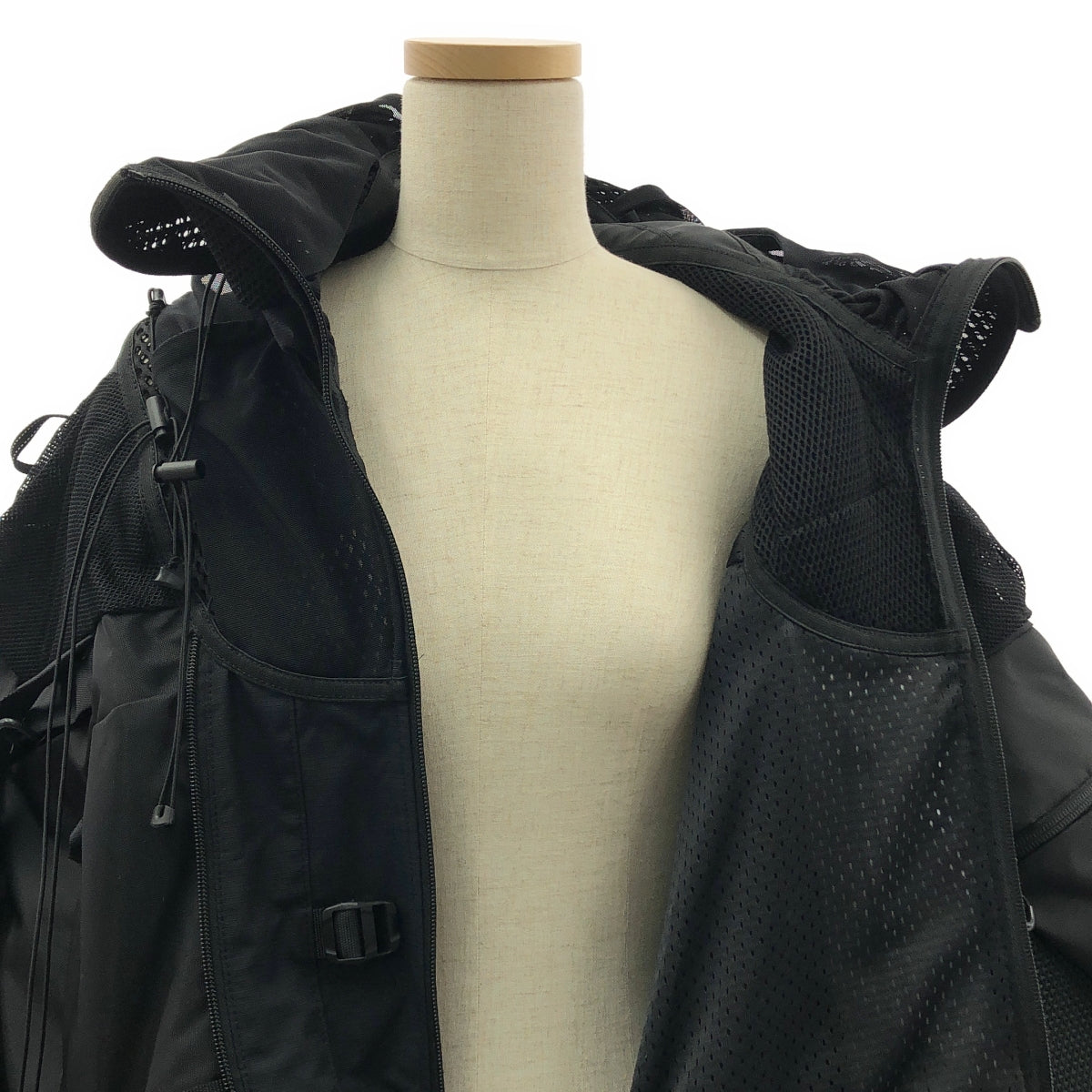 JUNYA WATANABE COMME des GARÇONS / 渡邊淳也 | 2023 秋冬 |尼龍網布拼接大輪廓外套 | XS |