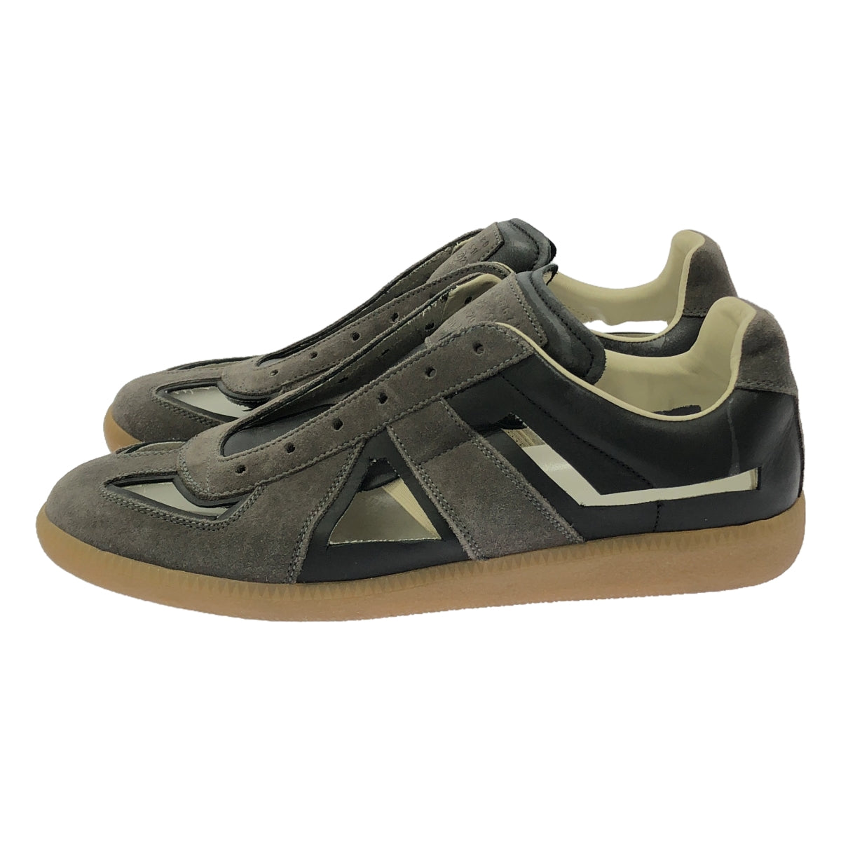 Maison Margiela |德國教練 |皮革德國訓練鞋 | 42 |黑色 |男士