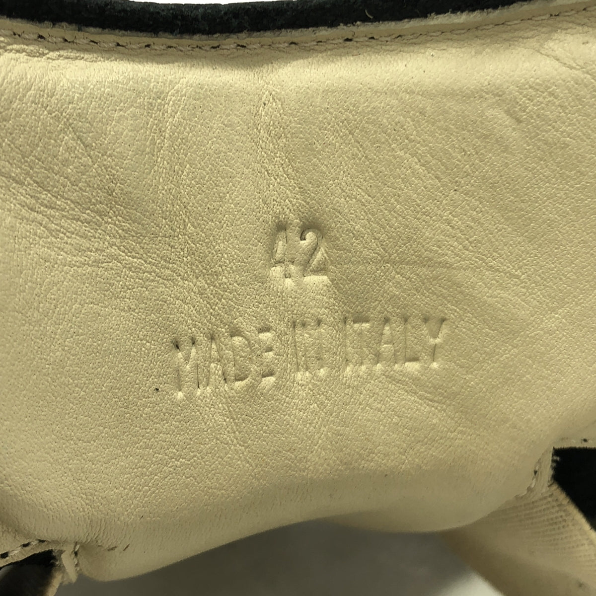 Maison Margiela / 메종 마르젤라 | GERMAN TRAINER / 가죽 독일 트레이너 신발 | 42 | 블랙 | 남성