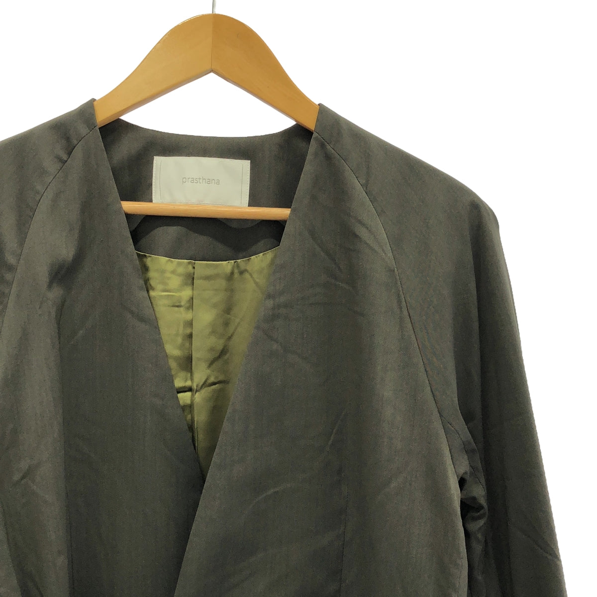 【신품】 prasthana / 프라스타나 | Wool / solotex equalizing jacket / 재킷 | M | 올리브 | 남성