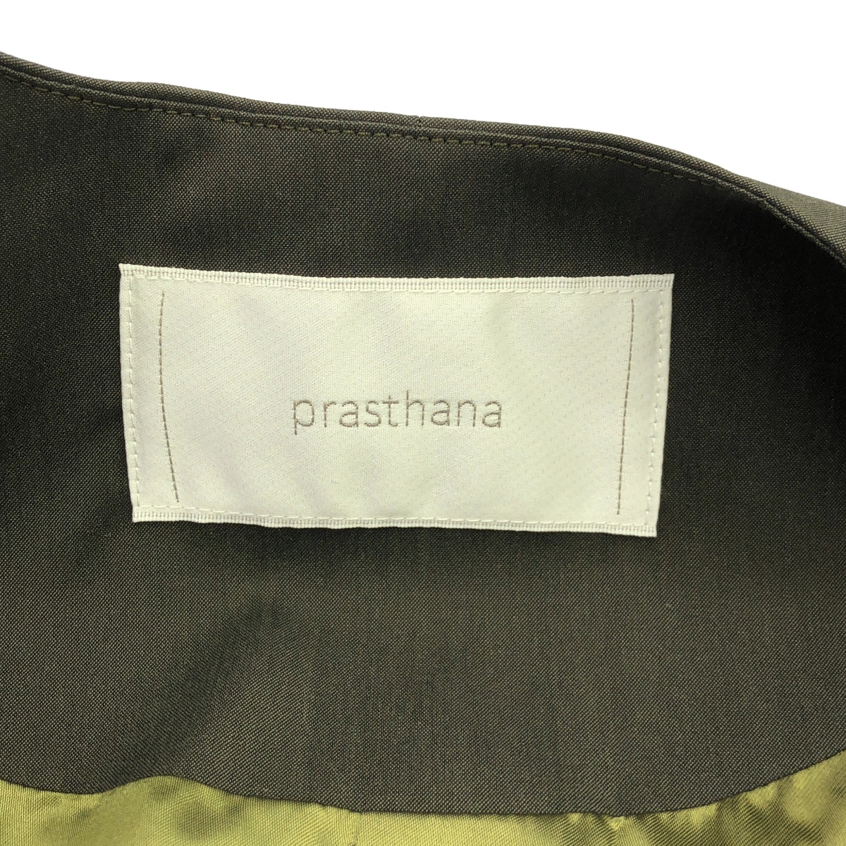 【新品】  prasthana / プラスターナ | Wool/solotex equalizing jacket / ジャケット | M | オリーブ | メンズ