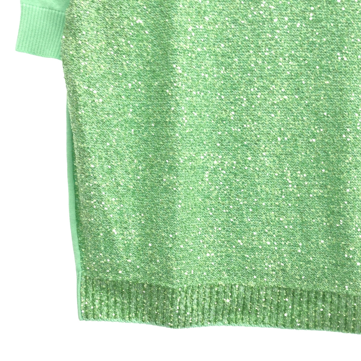 Drawer | 7G Sequin Short Sleeve Knit | M | Women's