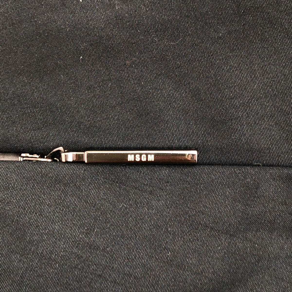 MSGM / 엠에스지엠 | 코튼 총무늬 바나나 사이드 Zip 스커트 | 42 |