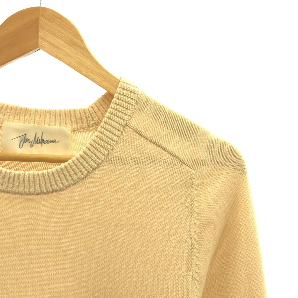 JUN MIKAMI / ジュンミカミ | コットン ナイロン スリット ニット |