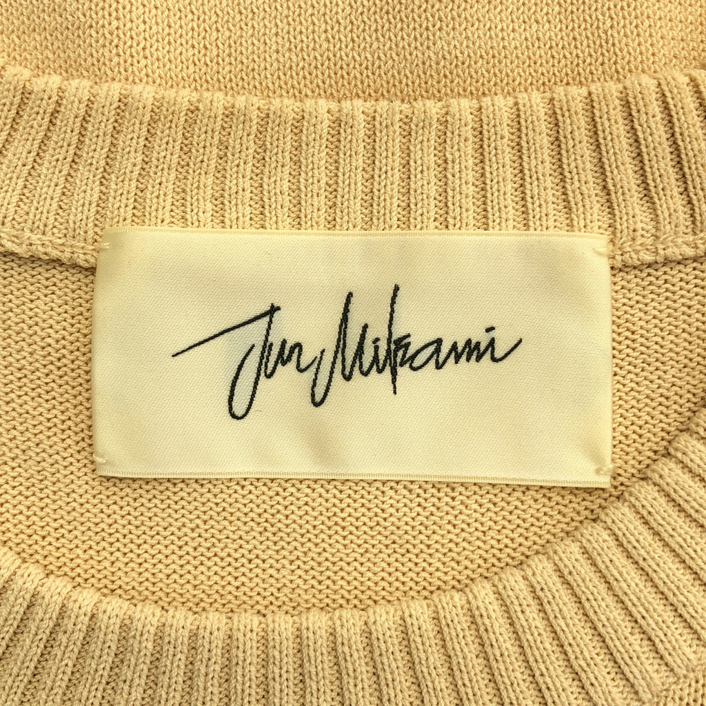 JUN MIKAMI / ジュンミカミ | コットン ナイロン スリット ニット |