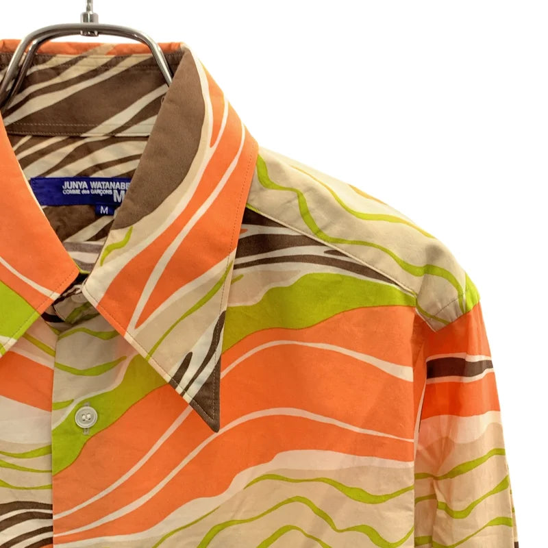 JUNYAWATANABE COMMEdesGARCONS MAN / ジュンヤワタナベマン | 2004AW | コットン 総柄プリント ダブルカフス シャツ | M | マルチカラー | メンズ