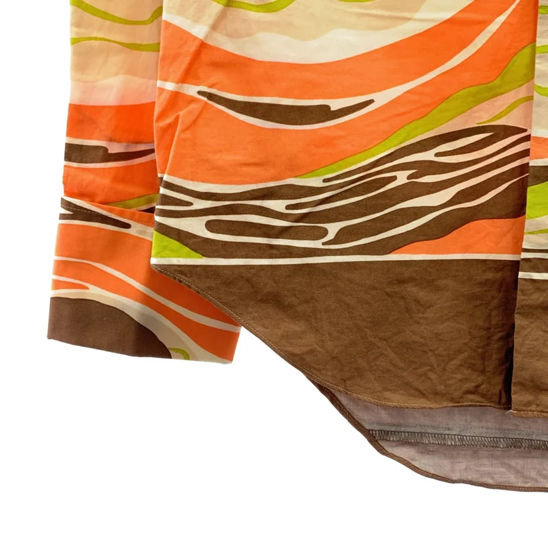 JUNYAWATANABE COMMEdesGARCONS MAN / ジュンヤワタナベマン | 2004AW | コットン 総柄プリント ダブルカフス シャツ | M | マルチカラー | メンズ