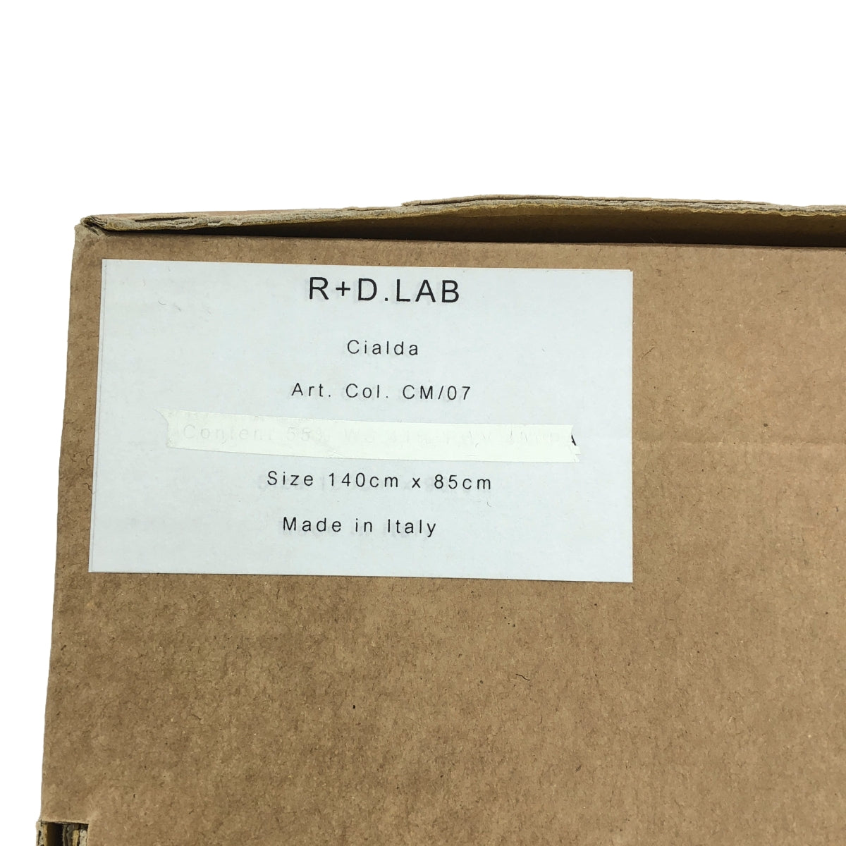 【新品】  R+D. LAB  / アールアンドディーラボ | Cialda CM/07 /Project Woven Textile Blanket / カシミヤ ブレンド ウール ブランケット  膝掛け | グレー | レディース