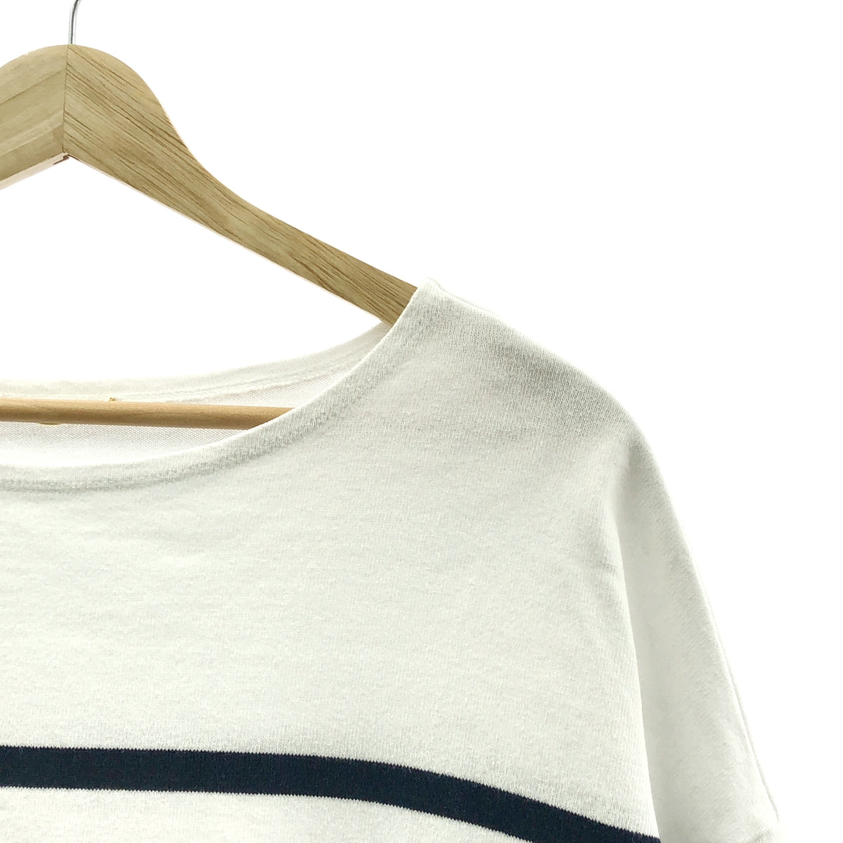 Deuxieme Classe / ドゥーズィエムクラス | 2022SS | コットン ワイドボーダー Tシャツ | F | ホワイト / ネイビー | レディース