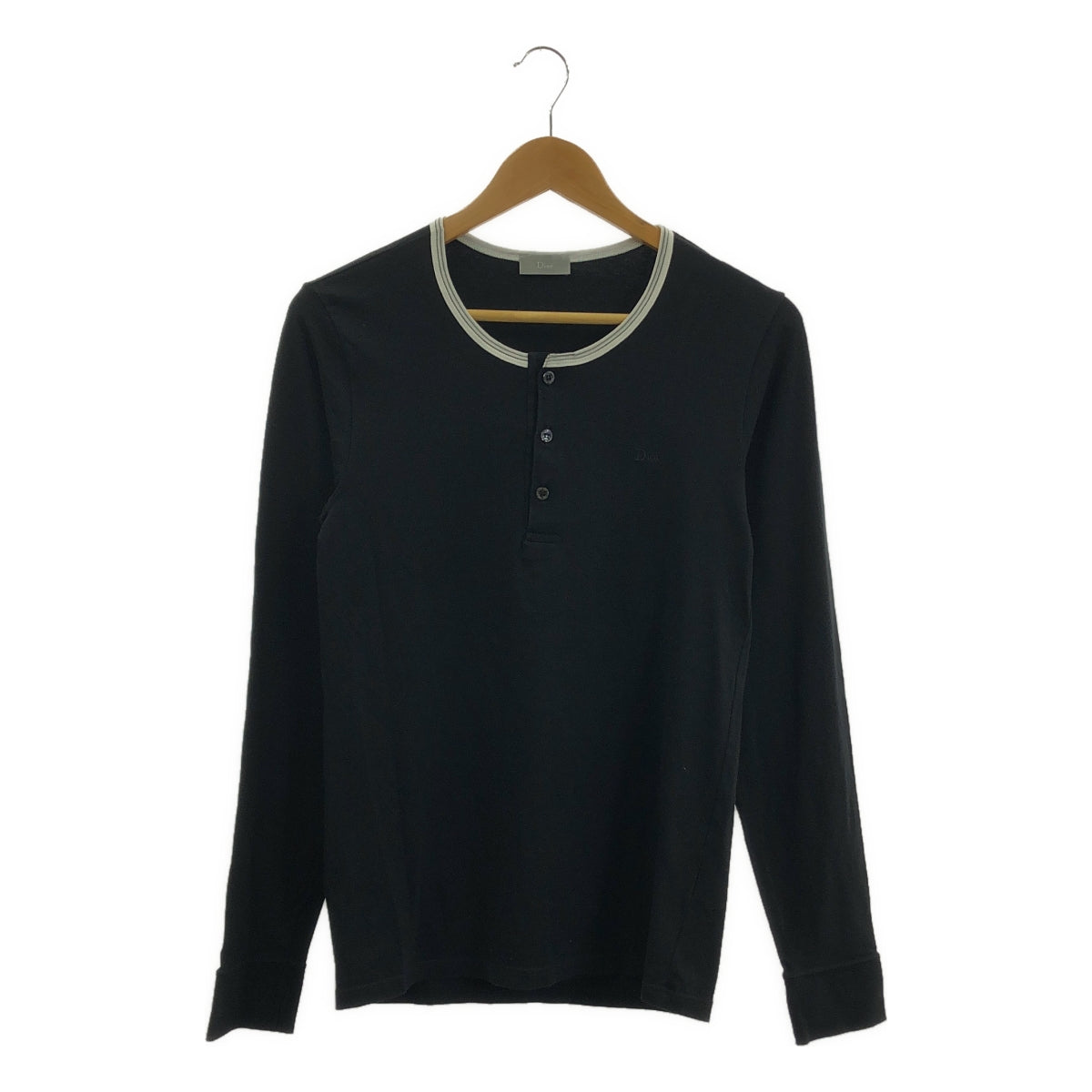 Dior Homme | 棉質Logo刺繡亨利領上衣 | 尺寸46 |